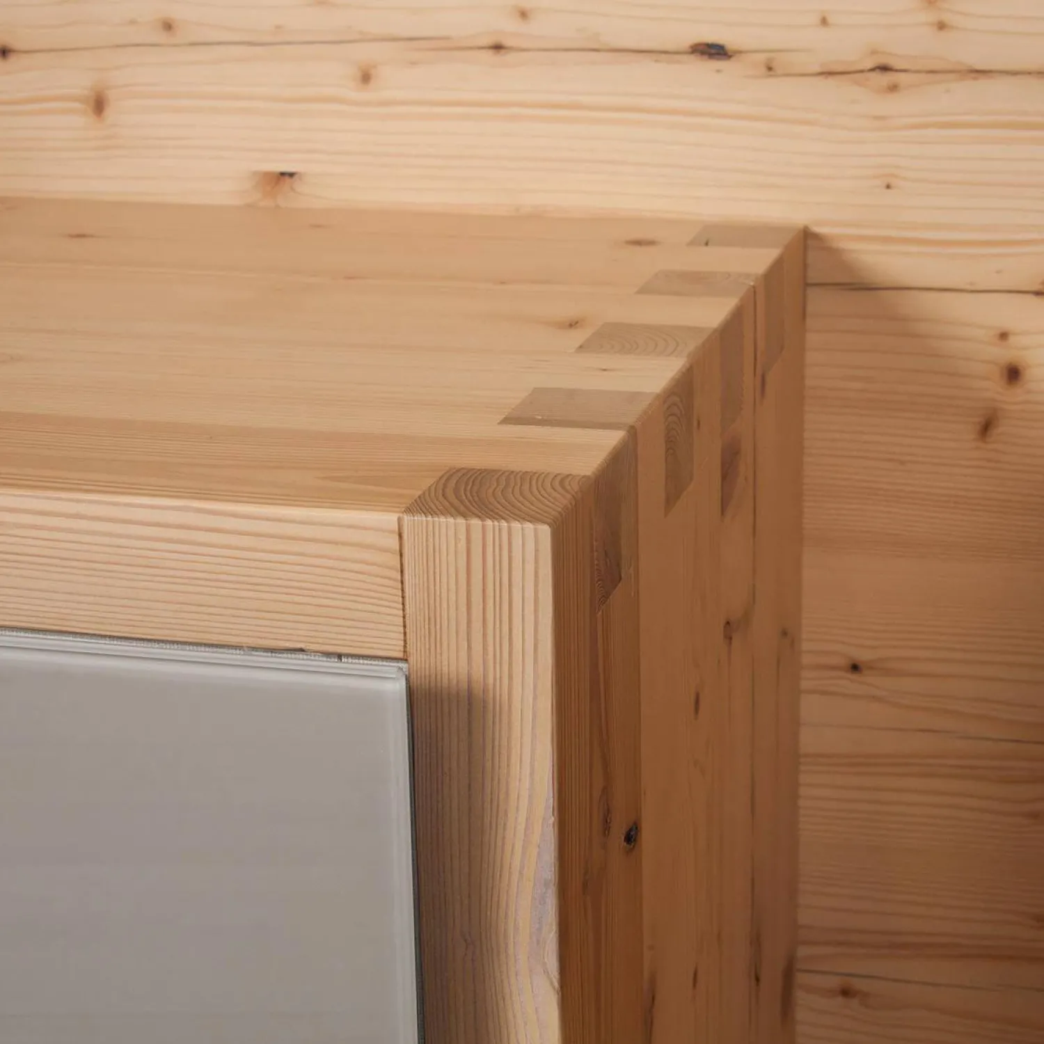 Forcher Kommoden & Sideboards|Sideboard Fineline Fichte Altholz Bianco Glas Farbe 408 Terra