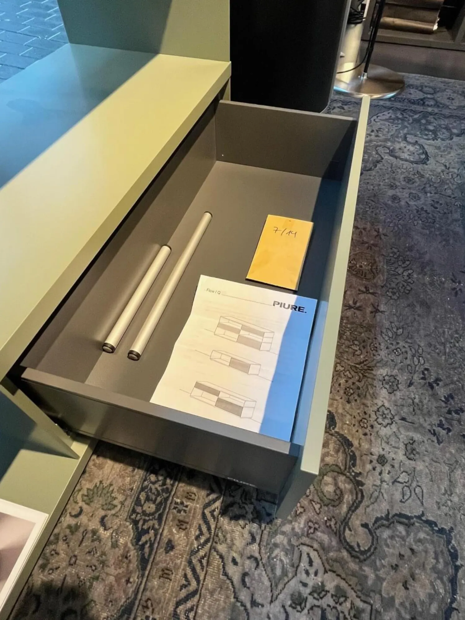 Piure Kommoden & Sideboards|Sideboard Flow Mattlack 35 Grün