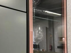 Hülsta Kommoden & Sideboards|Sideboard Fonis Lack Grün Rosa Metallgestell Strukturlack Anthrazit