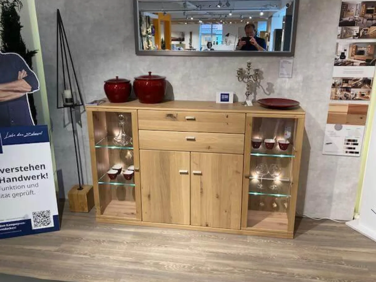 Rietberger Möbelwerke Kommoden & Sideboards|Sideboard Forte Asteiche Teilmassiv Lackiert