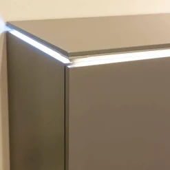 IRO Kommoden & Sideboards|Sideboard GM Merano Lack Eisblau Inklusive LED Beleuchtung