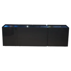 Interlübke Kommoden & Sideboards|Sideboard Jorel J 4036 Korpus Lack Matt 21 Anthrazit Front Glas Optiwhite Anthrazit S21 Lackiert