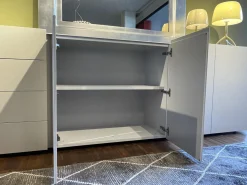 Interlübke Kommoden & Sideboards|Sideboard Jorel Lack M14 Platin Grau Abdeckplatte Glas Matt Platin Grau