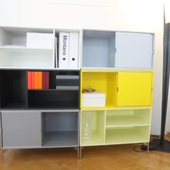 Montana Kommoden & Sideboards|Sideboard Lack Lemon Grün Tokyo Yellow Gelb Anthracite Fjord Grau Und New White Weiß