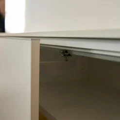 Vario Kommoden & Sideboards|Sideboard M9 Lack Premium Weiß Griff Aluminium Eloxiert Inklusive Einrichtungsset