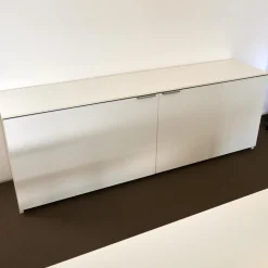 Vario Kommoden & Sideboards|Sideboard M9 Lack Premium Weiß Griff Aluminium Eloxiert Inklusive Einrichtungsset
