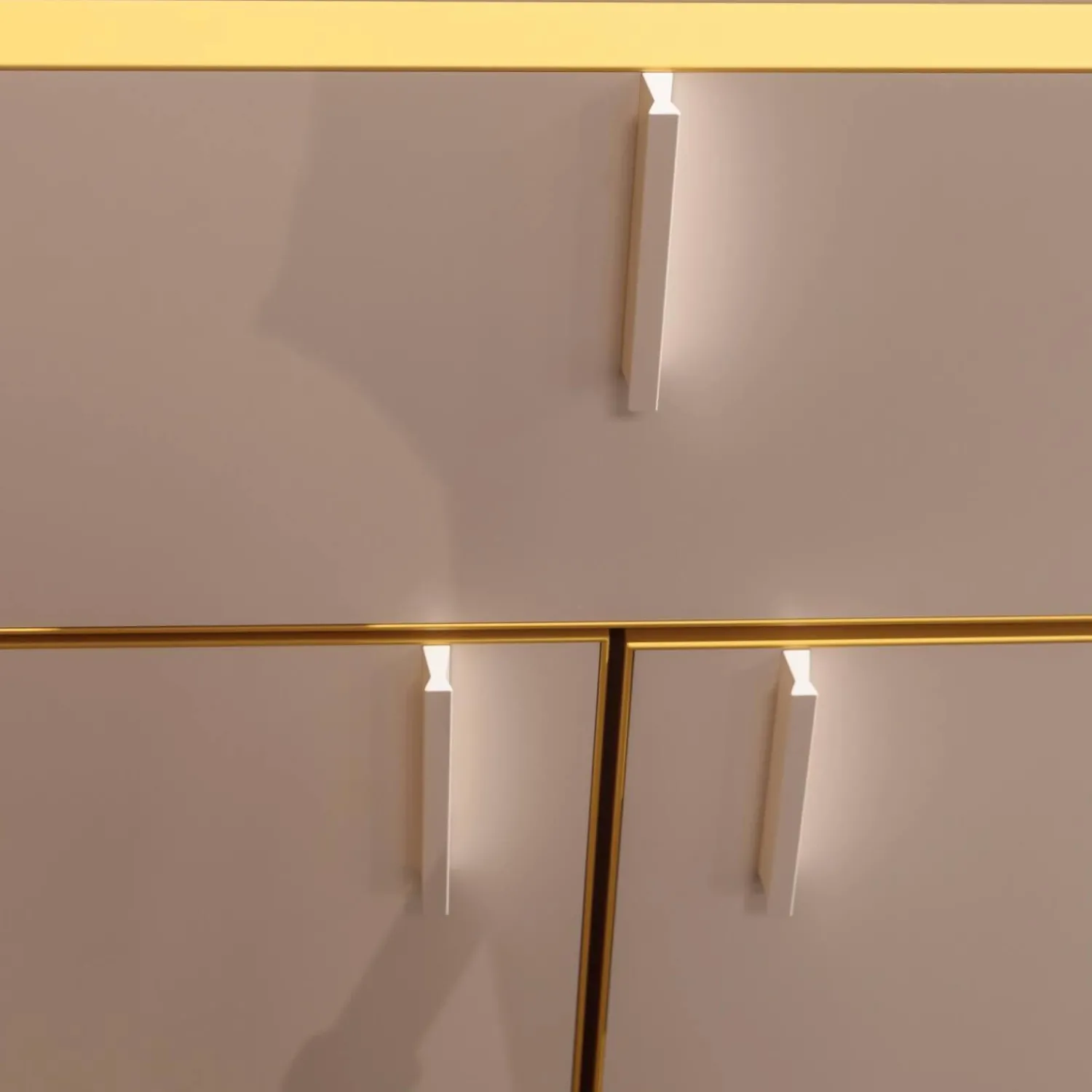 Kettnaker Kommoden & Sideboards|Sideboard Mio Lack Matt La Champagner Rahmen Farblackiert Am Curry