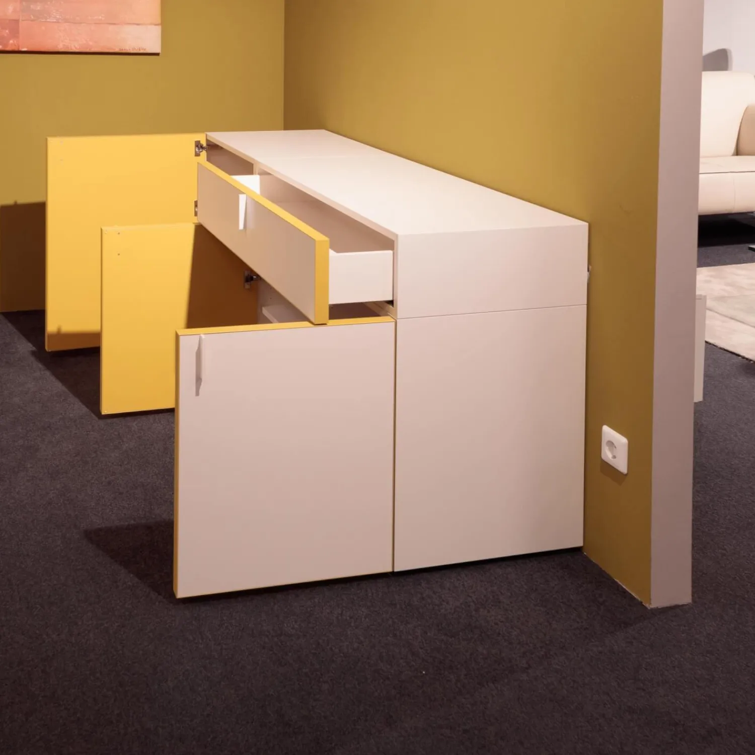 Kettnaker Kommoden & Sideboards|Sideboard Mio Lack Matt La Champagner Rahmen Farblackiert Am Curry