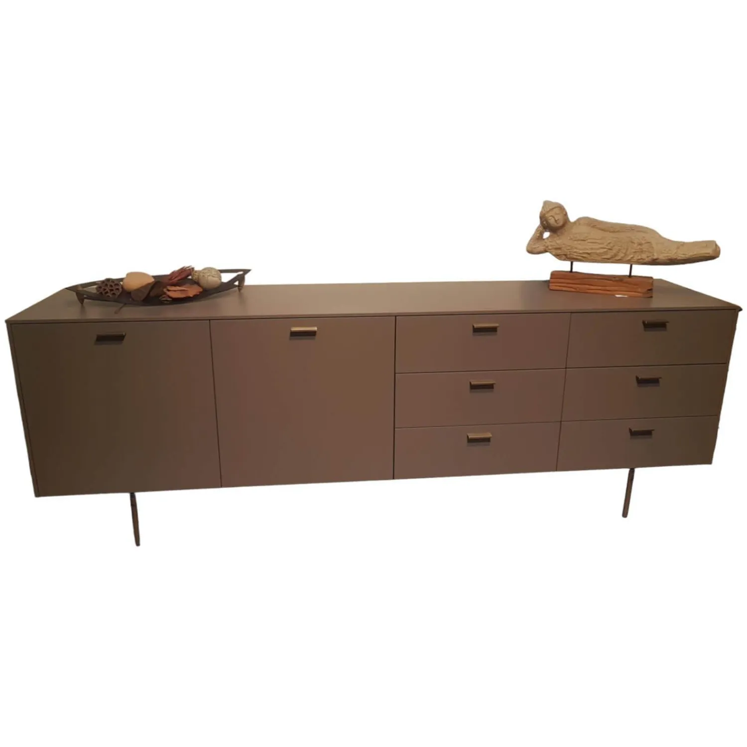 Lema Kommoden & Sideboards|Sideboard MLAF332 LT 40 Grey Velvet Grau