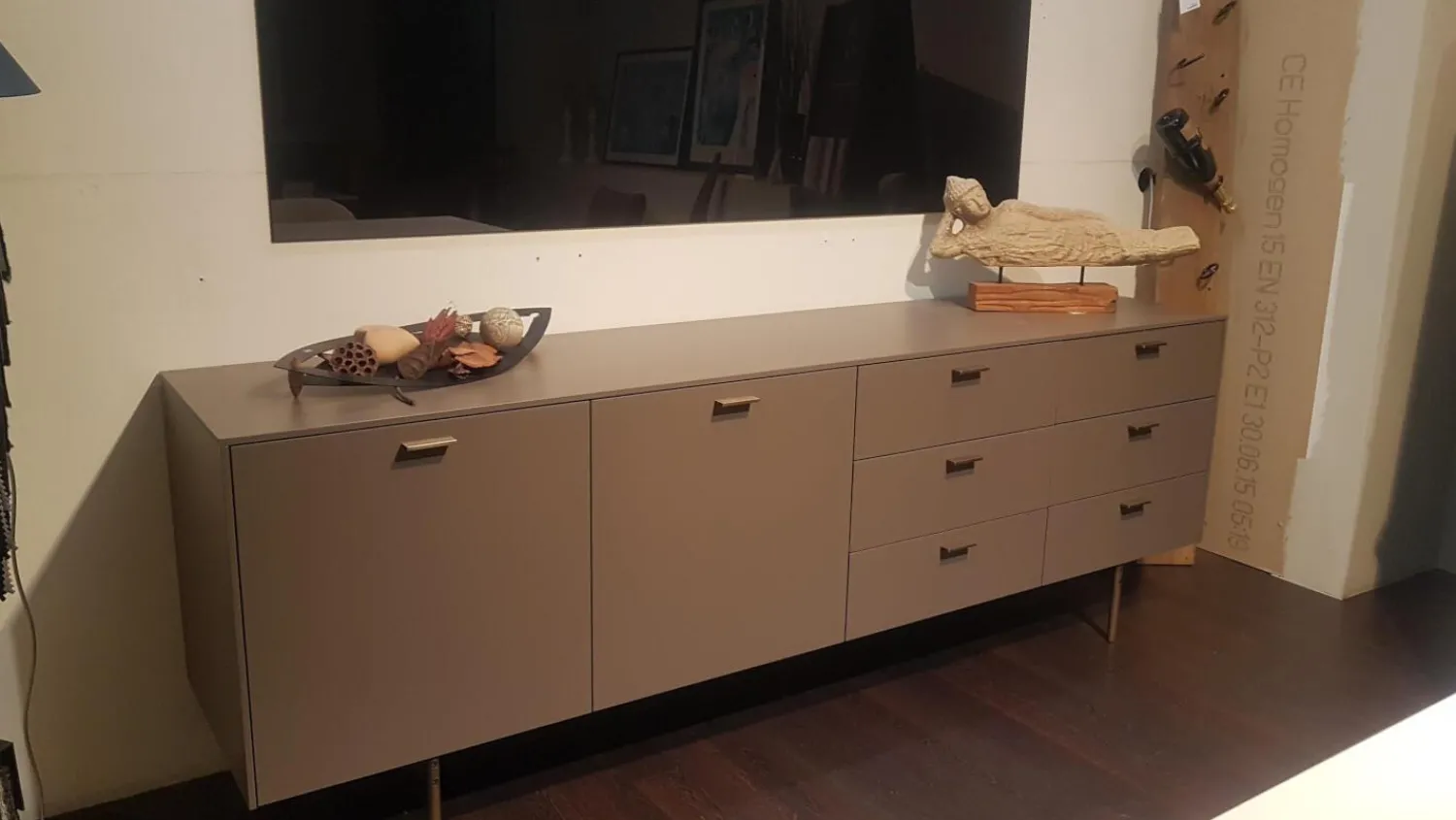 Lema Kommoden & Sideboards|Sideboard MLAF332 LT 40 Grey Velvet Grau