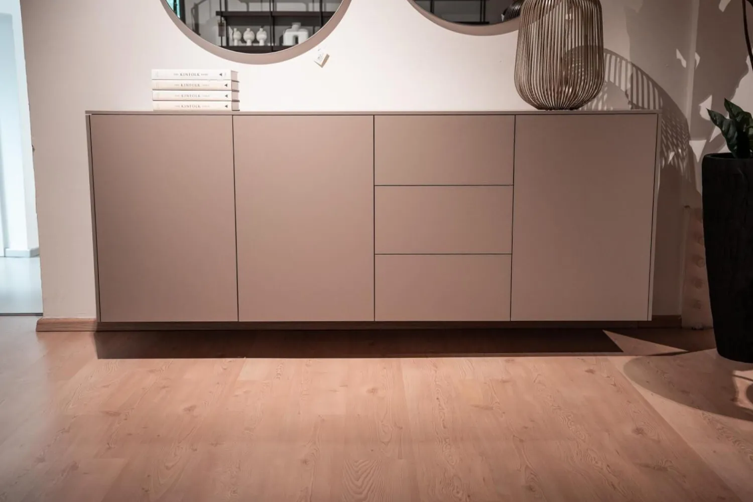 Spectral Smart Furniture Kommoden & Sideboards|Sideboard Model 1 Smart Lack Pebble 3 Türen 3 Schubkästen