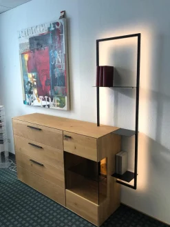 Wöstmann Kommoden & Sideboards|Sideboard Modell WM 1880 Wildeiche Massiv Soft Gebürstet
