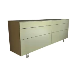 Hülsta Kommoden & Sideboards|Sideboard Neo Lack NCS S4010 Mintgrün Grün Matt Gestell Metall Chrom Glänzend