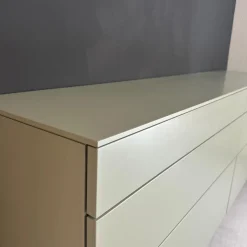 Hülsta Kommoden & Sideboards|Sideboard Neo Lack NCS S4010 Mintgrün Grün Matt Gestell Metall Chrom Glänzend