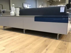 Piure Kommoden & Sideboards|Sideboard Nex Lack Matt Dune 1 Ladenelement In Hochglanz Blue Fußgestell Lack Matt Dune