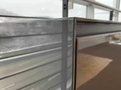 Piure Kommoden & Sideboards|Sideboard Nex MDF Grau Hochglanz Füße Dunkelgrau