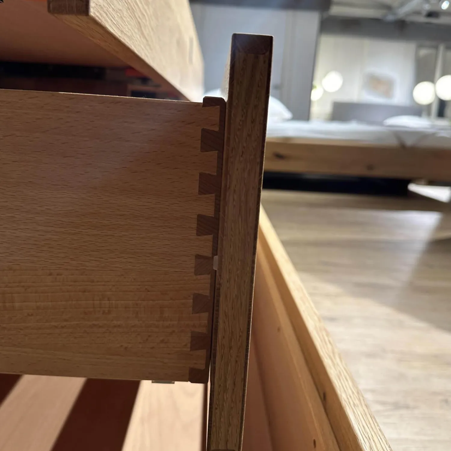 Team 7 Kommoden & Sideboards|Sideboard Nox 3 Eiche Wild Natur Geölt mit 3 Tandemladen Quadratgriff QE Edelstahl