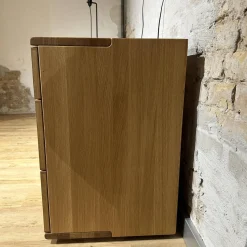 Team 7 Kommoden & Sideboards|Sideboard Nox 3 Eiche Wild Natur Geölt mit 3 Tandemladen Quadratgriff QE Edelstahl