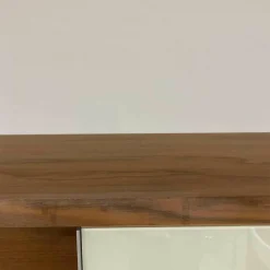 Ruoss Kommoden & Sideboards|Sideboard Nussbaum Glas Weiß Lackiert 9010 mit Hängeelement Claron