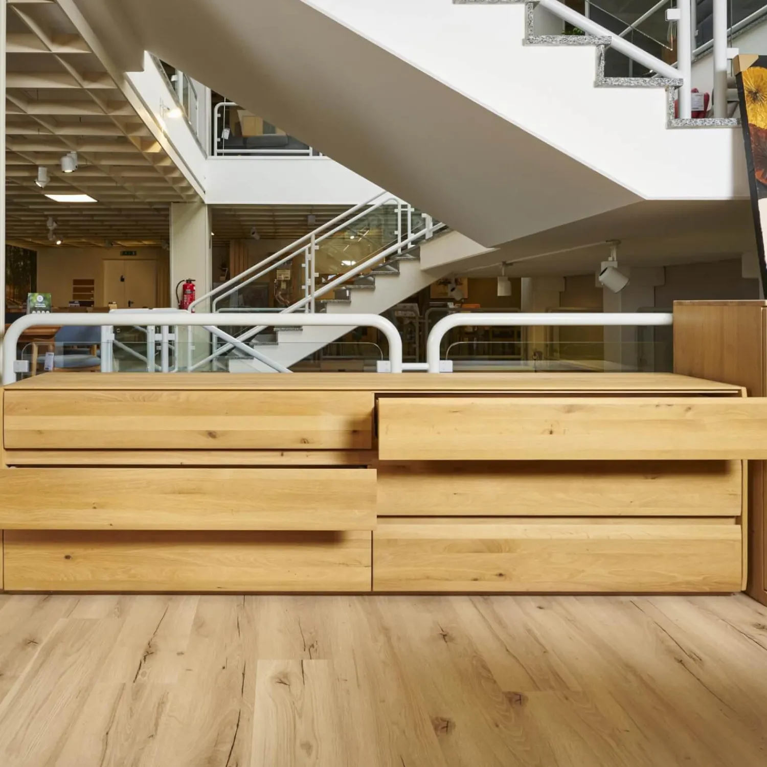 Wimmer Kommoden & Sideboards|Sideboard Nyon Rustikale Asteiche Massiv Bianco Geölt