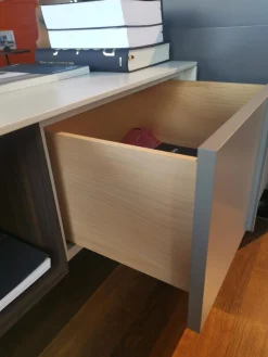 Molteni & C Kommoden & Sideboards|Sideboard Pass-Word Holz Eukalyptus Matt Lackiert Kieselgrau Und Ton