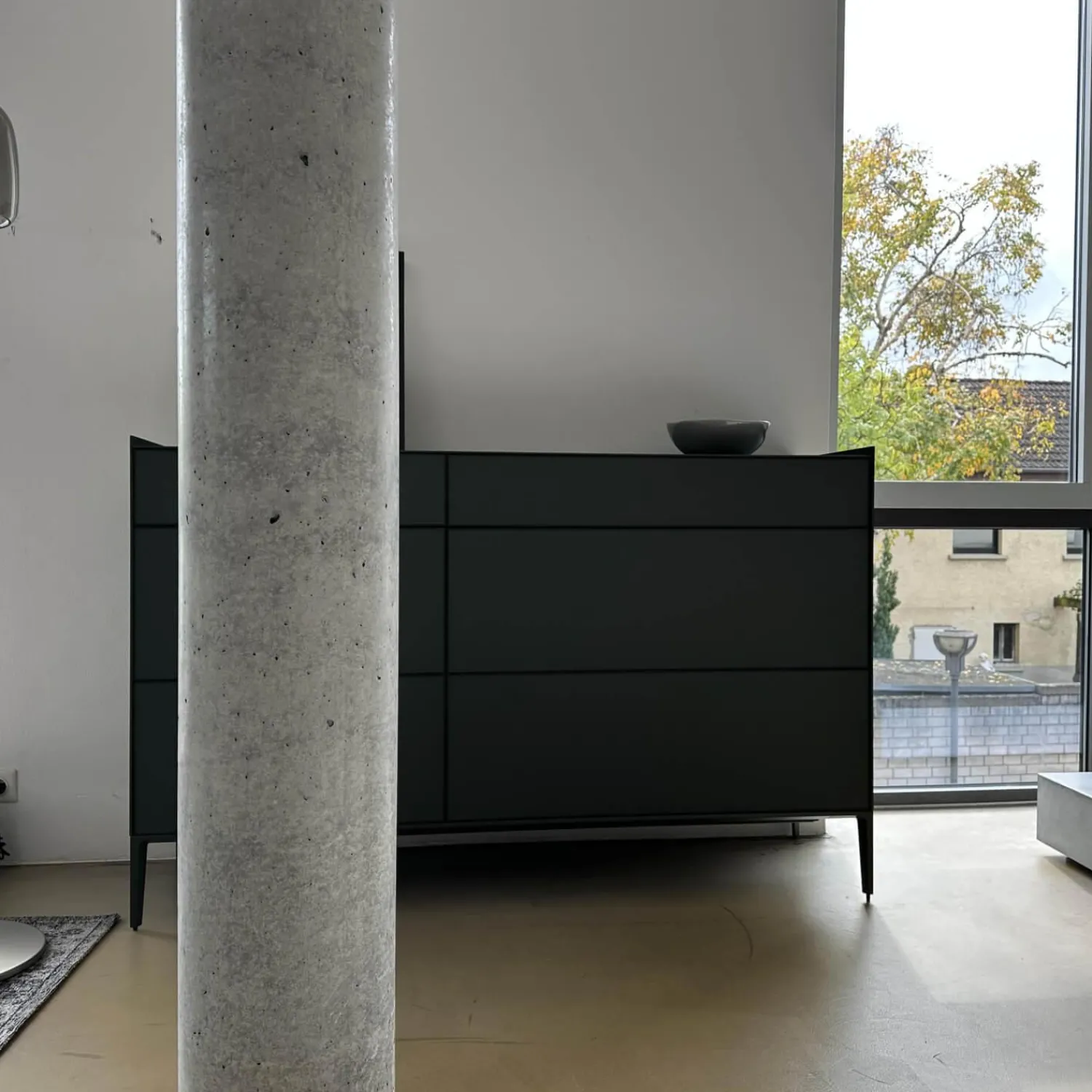 Rimadesio Kommoden & Sideboards|Sideboard Self Bold Glas Matt Verde Lichte 147 Grün Gestell Metall Verde Lichte 314 Grün Lackiert