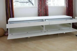 Piure Kommoden & Sideboards|Sideboard Side H o1 Hochglanz Weiß Kufengestell
