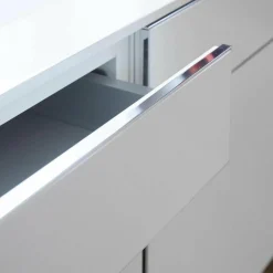 Piure Kommoden & Sideboards|Sideboard Side H o1 Hochglanz Weiß Kufengestell