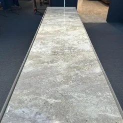 Spectral Smart Furniture Kommoden & Sideboards|Sideboard Side Korpus Smart Lack Pepple Grau Front Glas Pepple Grau Deckplatte Glas Marmor Travertin Beige Glänzend