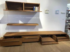 Riva1920 Kommoden & Sideboards|Sideboard Sipario Amerikanischer Nußbaum mit Hängekommode