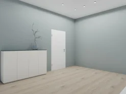 Interlübke Kommoden & Sideboards|Sideboard Tavi Lack Schneeweiß M03 Abdeckplatte Lack Laguna M80 Grau