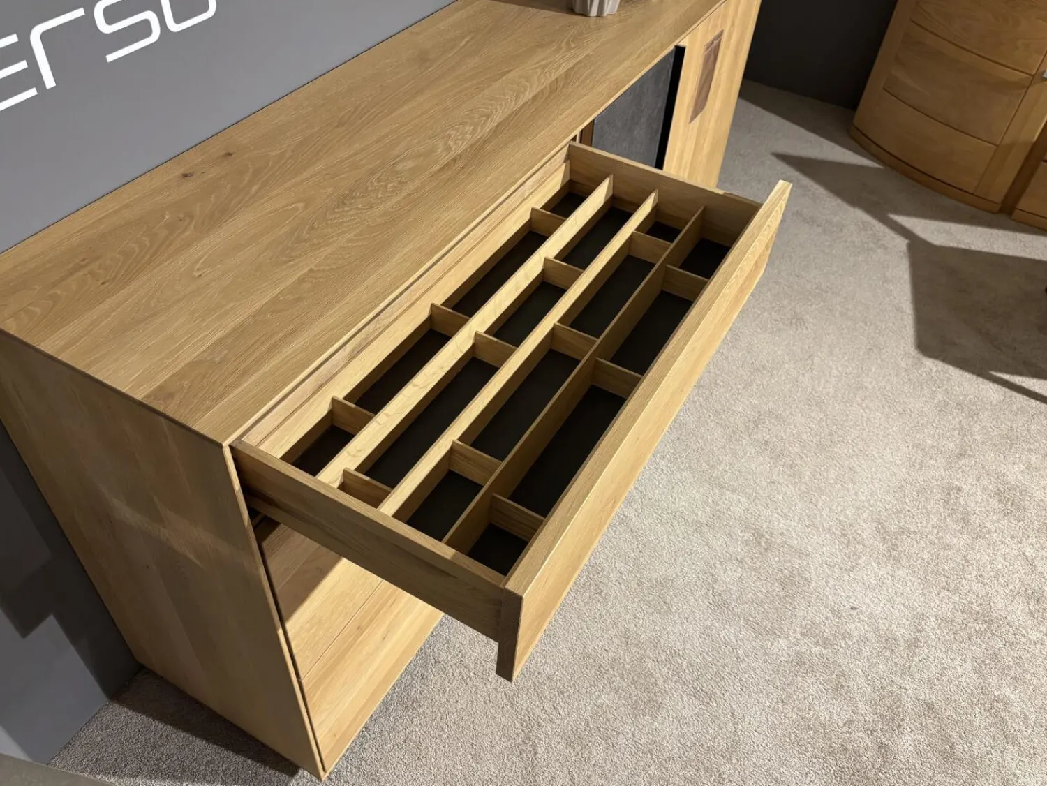 Wimmer Kommoden & Sideboards|Sideboard Terso Rustikal Asteiche Bianco Massiv Geölt Absetzung Keramik Grey Grau