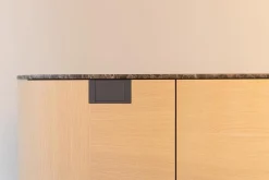 B&B Italia Kommoden & Sideboards|Sideboard Tesaurus Front Eiche Hell Innen Ahorn Frise Abdeckplatte Marmor Emperador Grau