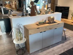 Natura Kommoden & Sideboards|Sideboard Tucson Wildeiche Massiv Soft Gebürstet Und Lack Samtgrau