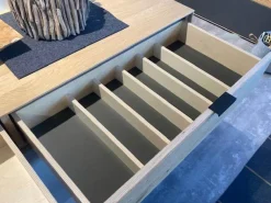 Natura Kommoden & Sideboards|Sideboard Tucson Wildeiche Massiv Soft Gebürstet Und Lack Samtgrau