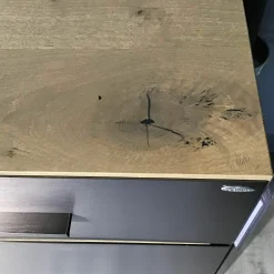 Voglauer Kommoden & Sideboards|Sideboard V-Galvino S20 Alteiche Rustiko Metallakzent Dark Galvano