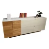 Voglauer Kommoden & Sideboards|Sideboard V-Montana Wildeiche Deckplatte Weißglas Satiniert