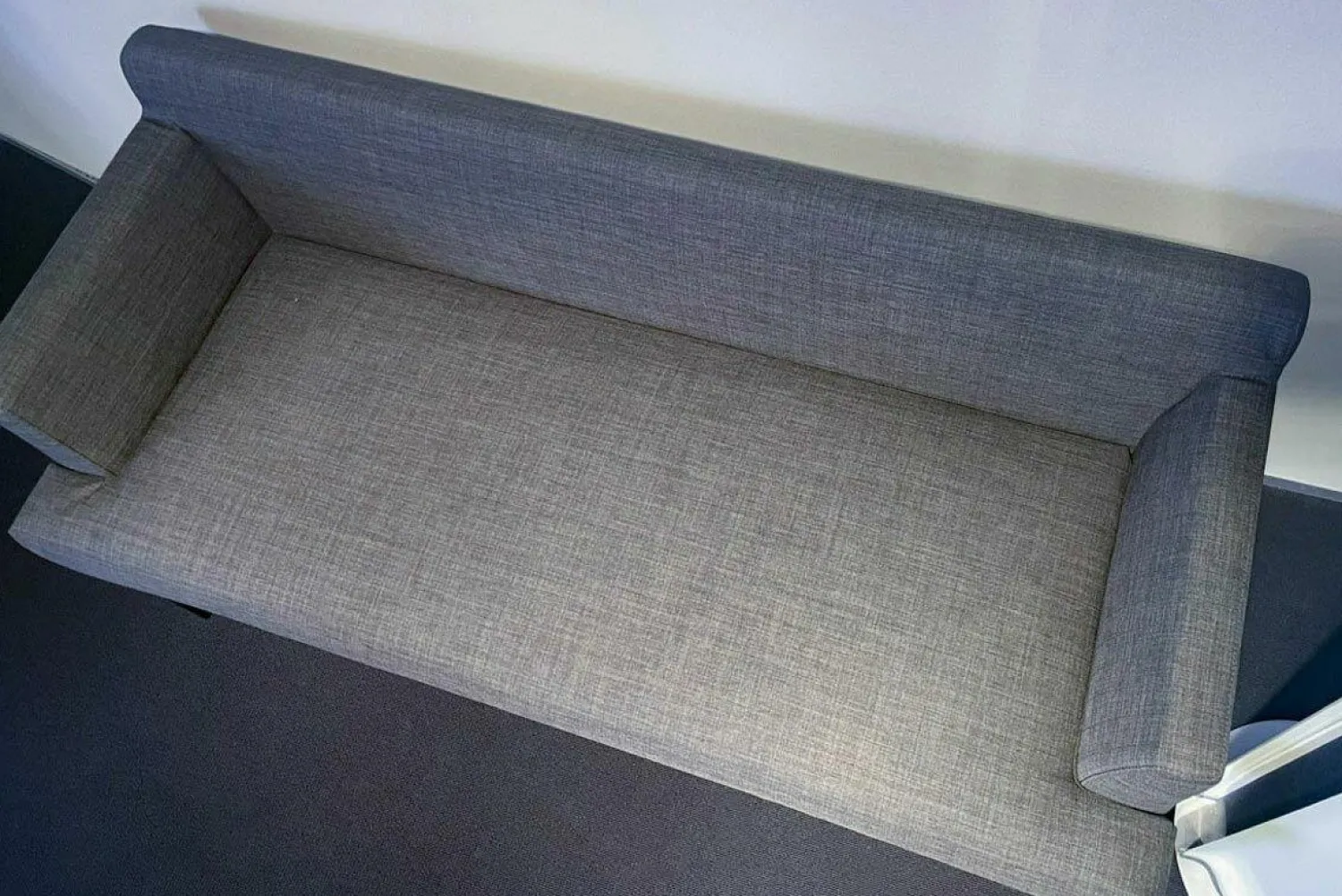 Signet Bänke|Sitzbank Gilbert Stoff Reno Schiefer Grau Meliert Metallkufe Schwarz