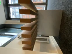 Zoom by Mobimex Bänke|Sitzbank Tix mit Massivholzleisten Eiche Natur Geölt Gestell Aluminium Gebürstet