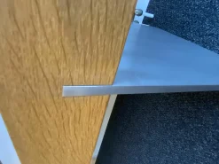 Zoom by Mobimex Bänke|Sitzbank Tix mit Massivholzleisten Eiche Natur Geölt Gestell Aluminium Gebürstet