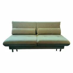 Brühl 2-Sitzer-Sofas|2,5-Sitzer Schlafsofa Quint Stoff 3221 0034 Grün Gestell Metall Verchromt