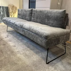 WK Wohnen Stuhlsets|Sitzgruppe Stoff Jab 2 211094 Grau Füße Schwarz