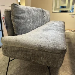 WK Wohnen Stuhlsets|Sitzgruppe Stoff Jab 2 211094 Grau Füße Schwarz