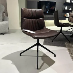 Girsberger Essgruppen|Sitzgruppe Stuhl Marel Und Bank Carim Leder Vitoria Ebony 2122 Dunkelbraun Braun Gestell Aluminium Schwarz