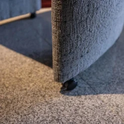 WK Wohnen Stuhlsets|Sitzgruppe WK 790 Bezug Stoff B3094 Basalt Grau Gestell Metall Schwarz