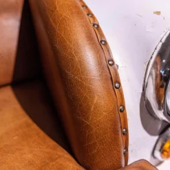 Eigene Herstellung 2-Sitzer-Sofas|Sofa 21688 Autoform Ambassador mit Scheinwerfern Leder/Metall weiß braun-rot Vintage