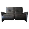 himolla 2-Sitzer-Sofas|Sofa 4929 Leder 31 Longsoft Rabe Schwarz Fuß Aluminium Mit Relaxfunktion