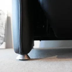 himolla 2-Sitzer-Sofas|Sofa 4929 Leder 31 Longsoft Rabe Schwarz Fuß Aluminium Mit Relaxfunktion