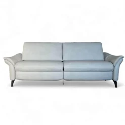 himolla 2-Sitzer-Sofas|Sofa 1178 Spektra Echtleder Leonessa Azur Blau Grau Füße Metall Anthrazit Mit Elektrischer Wallfree Funktion