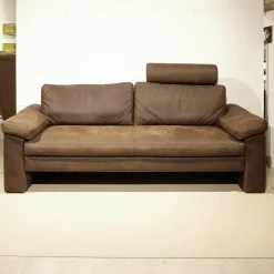 Activineo 2-Sitzer-Sofas|Sofa Toscana Leder Mocca Braun